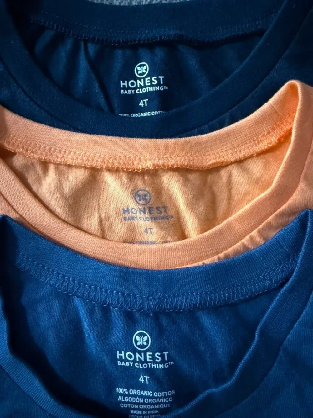 Honest Baby Organic Cotton Tee Bundle 4T